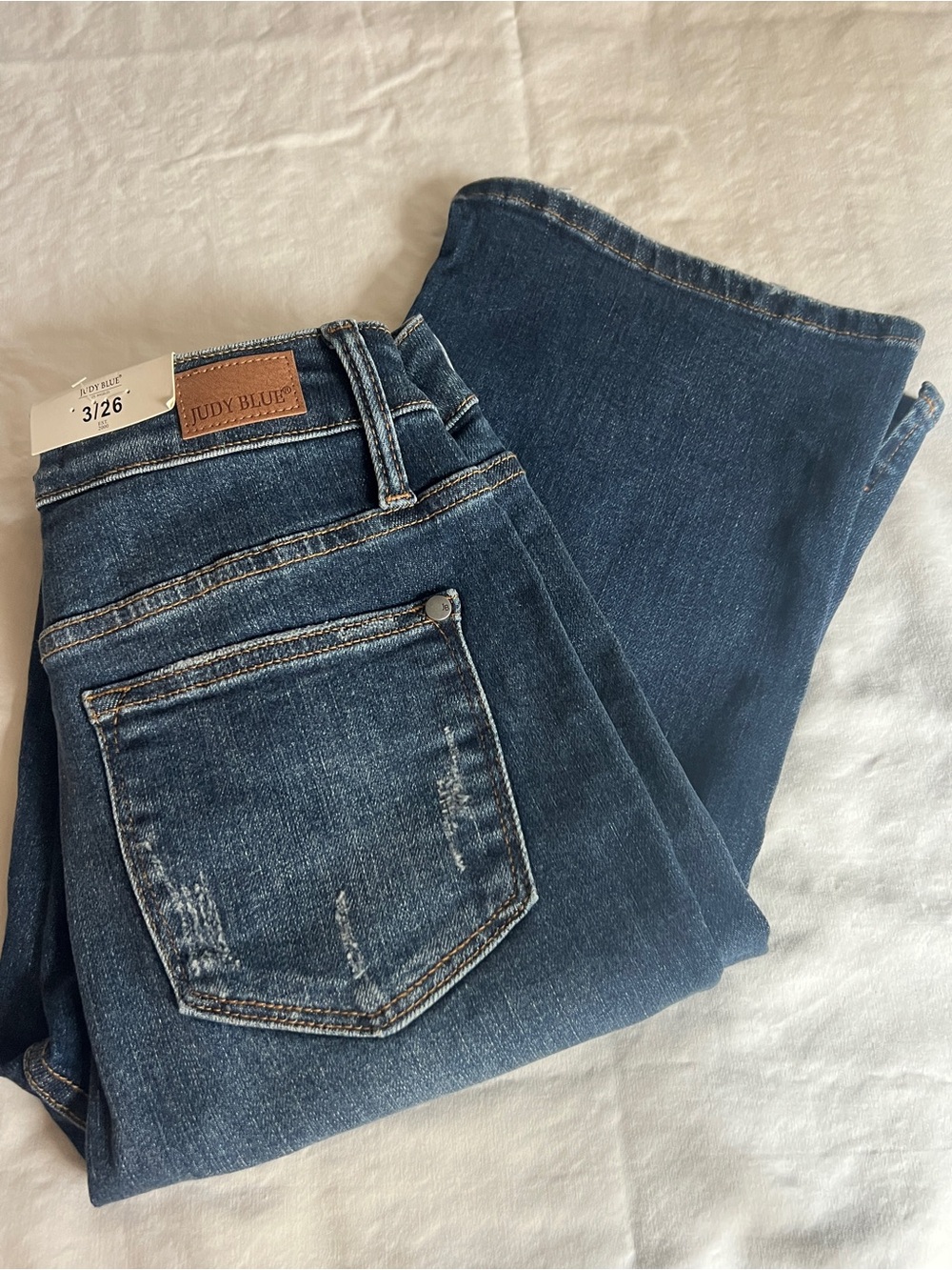 Judy Blue Dark Blue Bootcut Stretch Jeans